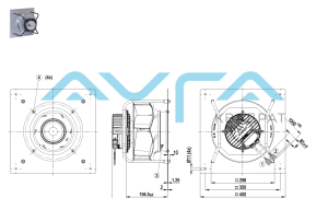 K3G280-PR04-I2 Центробежный (радиальный) вентилятор ebmpapst