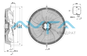 S8D630-AN07-05 Осевой вентилятор ebmpapst