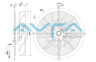 S2D250-BI02-01 Осевой вентилятор ebmpapst