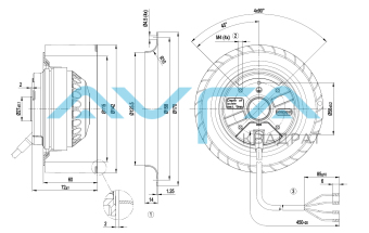R2E140-AS77-05 Центробежный вентилятор ebmpapst