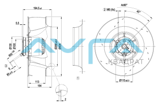 R4E400-AP17-06 Центробежный вентилятор ebmpapst
