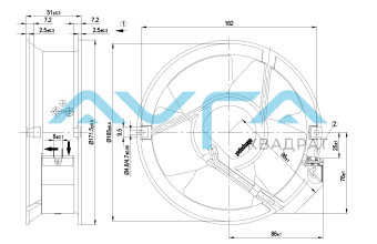 W2E143-AB15-01 Осевой вентилятор ebmpapst