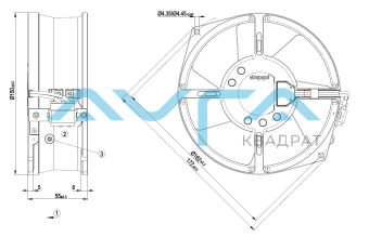 W2S130-AA03-44 Осевой вентилятор 130 мм ebmpapst