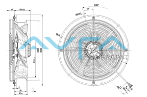 W4D350-CN08-31 Осевой вентилятор ebmpapst