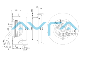 R2E175-AC77-20 Центробежный вентилятор ebmpapst