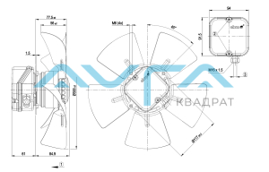 A4E300-AA01-48 Осевой вентилятор ebmpapst