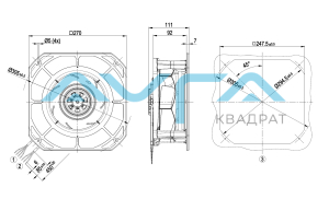 K3G220-RD53-03 Центробежный (радиальный) вентилятор ebmpapst