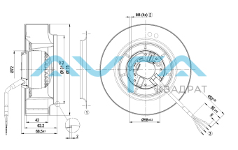 R2E175-AR70-05 Центробежный вентилятор ebmpapst