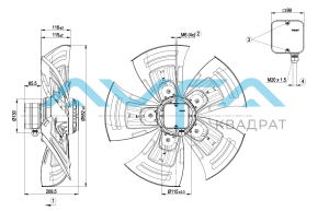 A4D560-AN03-01 Осевой вентилятор ebmpapst