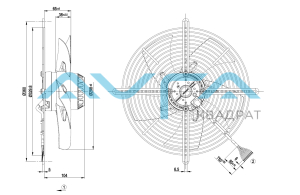 S2D300-BP02-37 Осевой вентилятор ebmpapst