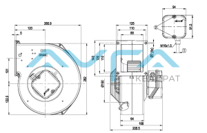 G2D180-AE02-26 Центробежный вентилятор ebmpapst