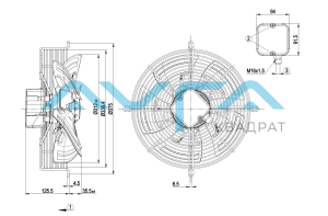 S4E315-AS20-34 Осевой вентилятор ebmpapst