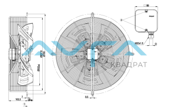 S6D560-AJ03-02 Осевой вентилятор ebmpapst