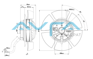 A2E170-AF23-01 Осевой вентилятор ebmpapst
