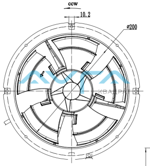 EC072/13E3G01-AS200/52P1-01 Вентилятор Weiguang