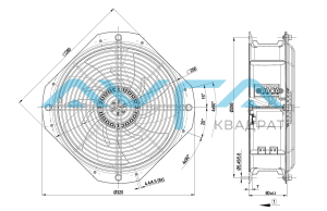 W2E250-HJ52-15 Осевой вентилятор ebmpapst