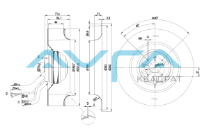 R2E220-AA40-71 Центробежный вентилятор ebmpapst
