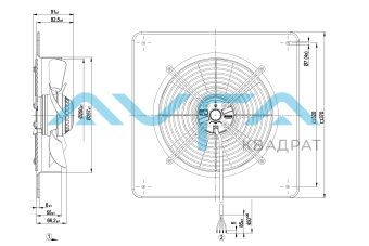 W2E250-DE65-02 Осевой вентилятор ebmpapst