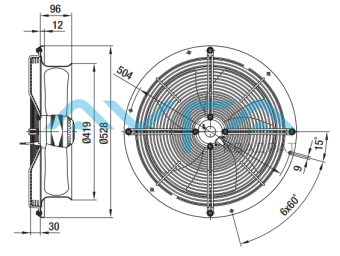W4E400-FK02-30 Осевой вентилятор ebmpapst