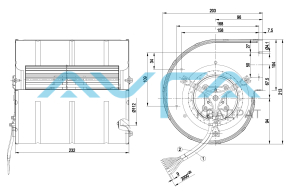 D3G133-DD67-13 Центробежный (радиальный) вентилятор ebmpapst