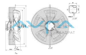 S6E400-AN24-46 Осевой вентилятор ebmpapst