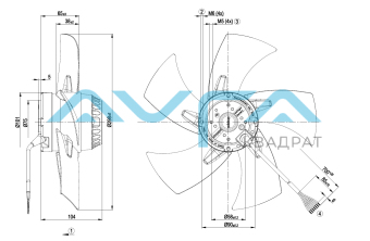A2D300-AP02-19 Осевой вентилятор ebmpapst