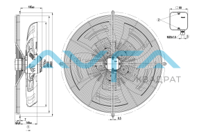 S6E710-BR03-02 Осевой вентилятор ebmpapst