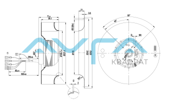 R2D220-AC14-20 Центробежный вентилятор ebmpapst