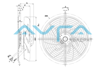 S2D250-BH02-01 Осевой вентилятор ebmpapst