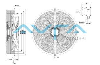S8D630-AN05-04 Осевой вентилятор ebmpapst