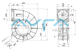 G3G190-RQ45-04 Центробежный (радиальный) вентилятор ebmpapst