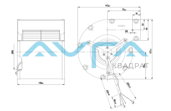 D2E097-CB01-02 Центробежный (радиальный) вентилятор ebmpapst