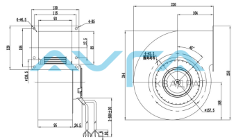 EC072/35E3G01-FG160/62S1-01 Вентилятор Weiguang
