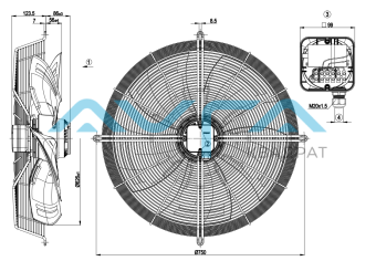 S8E630-AN01-01 Осевой вентилятор ebmpapst