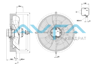 S4D450-AO14-01 Осевой вентилятор ebmpapst