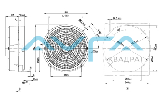 W4E450-SP01-30 Осевой вентилятор ebmpapst