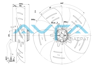 A4D450-AP01-02 Осевой вентилятор ebmpapst
