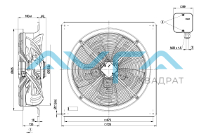 W4D56-0GM03-01 Осевой вентилятор ebmpapst