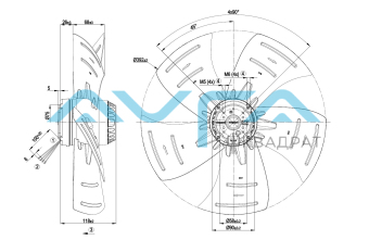 A4E400-AP02-12 Осевой вентилятор ebmpapst