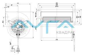 D2D133-AB02-11 Центробежный (радиальный) вентилятор ebmpapst