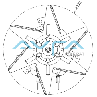 YJ61-20A 35 W B2295YJ006A Вентилятор горячего воздуха KELI 