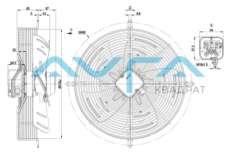 S4E400-AP02-69 Осевой вентилятор ebmpapst