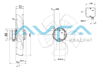 A4D450-AU01-01 Осевой вентилятор ebmpapst