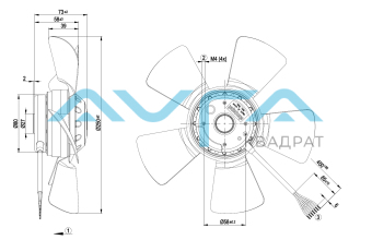 A4D250-AA36-01 Осевой вентилятор ebmpapst