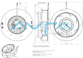 RER 220-43/14/2 TDMOR-306 Вентилятор компактный ebmpapst