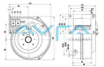 G2E120-AR77-A6 Центробежный (радиальный) вентилятор ebmpapst