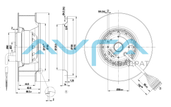 R2D190-AC08-10 Центробежный вентилятор ebmpapst