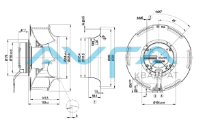 R3G310-RO38-A1 Центробежный вентилятор ebmpapst