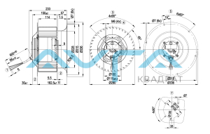 R4E280-CI01-01 Центробежный вентилятор ebmpapst