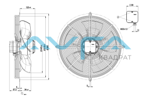 S4E450-BO09-02 Осевой вентилятор ebmpapst
